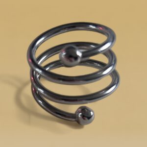 spiraal ring zilver